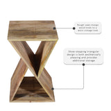 Trevor Triangle Side Table Natural