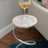 Rian Spiral Drink Table Amber Agate