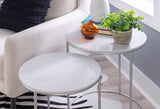 Fonner Nesting Tables White Marble