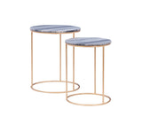 Fonner Nesting Tables Grey Marble