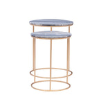 Fonner Nesting Tables Grey Marble