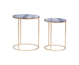 Fonner Nesting Tables Grey Marble