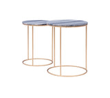 Fonner Nesting Tables Grey Marble