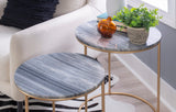 Fonner Nesting Tables Grey Marble