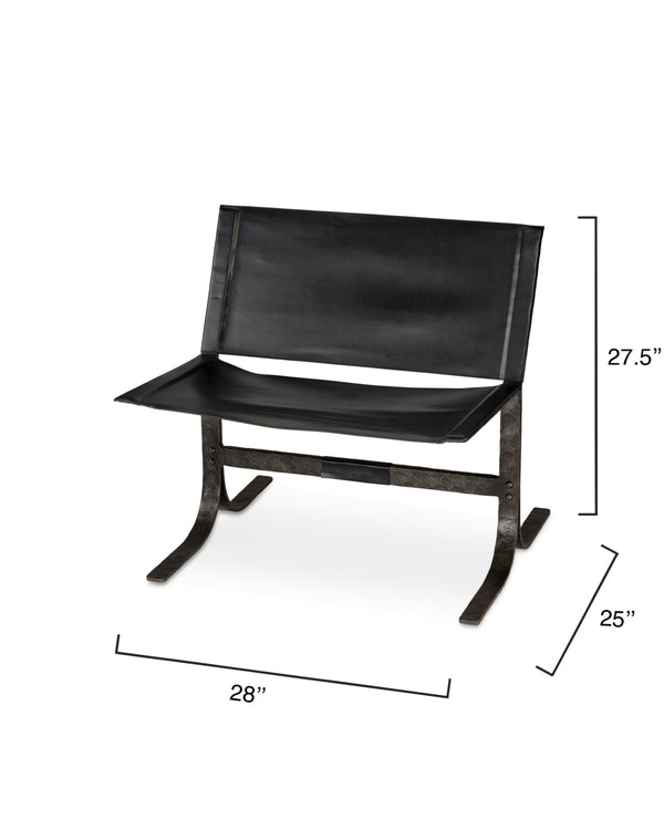 Jamie Young Co. Alessa Sling Chair 20ALES-CHBK
