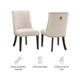 Adler Dining Chair Espresso Natural  Set Of Two 