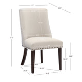 Adler Dining Chair Espresso Natural  Set Of Two 