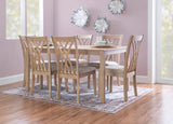 Maggie 7Pc Dining Set Natural