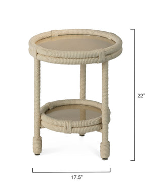 Jamie Young Co. Delta Side Table 20DELT-STWH
