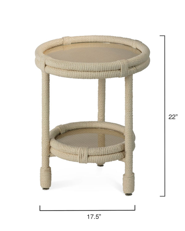 Jamie Young Co. Delta Side Table 20DELT-STWH