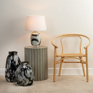 Jamie Young Co. Fluted Column Side Table 20FLUT-STGR