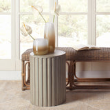 Jamie Young Co. Fluted Column Side Table 20FLUT-STGR