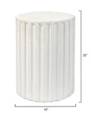 Jamie Young Co. Fluted Column Side Table 20FLUT-STWH