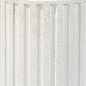 Jamie Young Co. Fluted Column Side Table 20FLUT-STWH