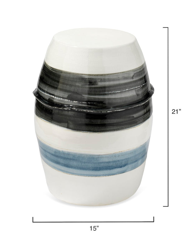 Jamie Young Co. Horizon Striped Side Table 20HORI-STGR