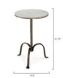 Jamie Young Co. Left Bank Marble Table 20MARB-TLGM