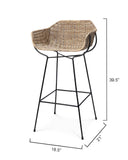 Jamie Young Co. Nusa Bar Stool 20NUSA-BSNA