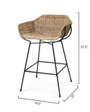 Jamie Young Co. Nusa Counter Stool 20NUSA-CSNA