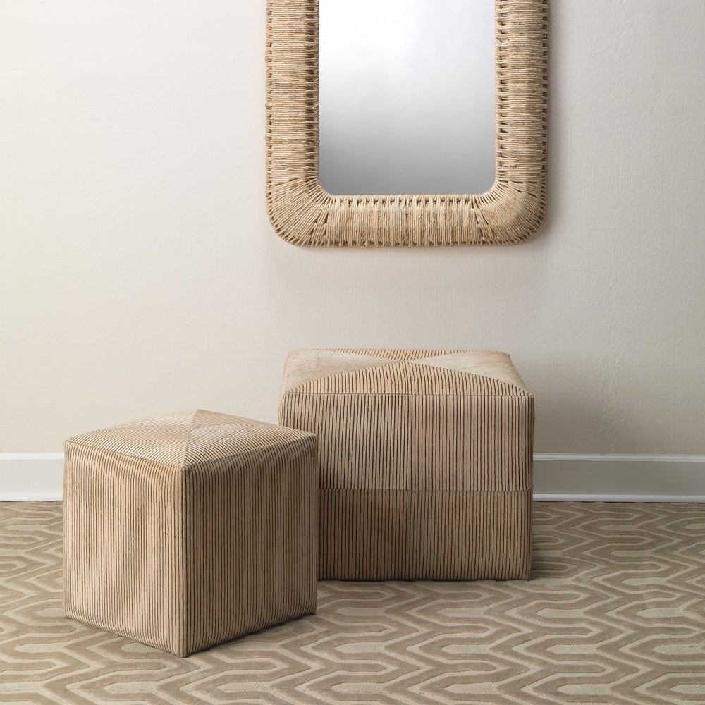 Jamie Young Co. Pinstriped Ottoman 20PINS-LGCR