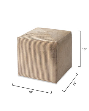 Jamie Young Co. Pinstriped Ottoman 20PINS-SMCR