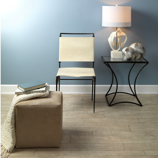 Jamie Young Co. Pinstriped Ottoman 20PINS-SMCR