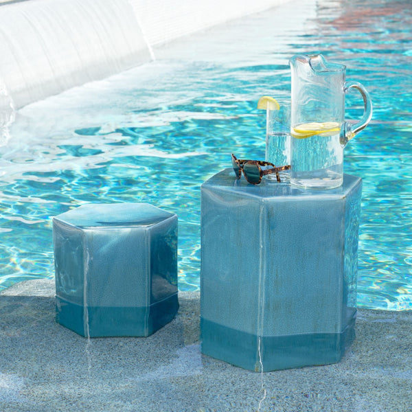 Jamie Young Co. Porto Side Table 20PORT-LGAZ