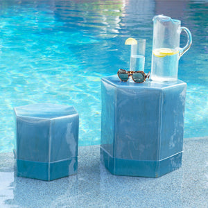 Jamie Young Co. Porto Side Table 20PORT-LGAZ