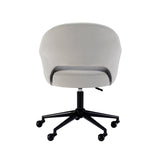 Sabine Office Chair Velvet Light Grey