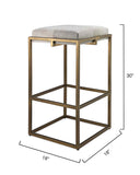 Jamie Young Co. Shelby Bar Stool 20SHEL-BSWH