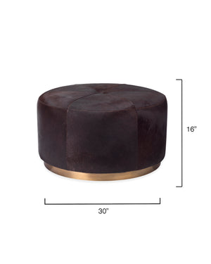 Jamie Young Co. Thackeray Round Pouf 20THAC-LGES