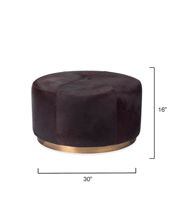 Jamie Young Co. Thackeray Round Pouf 20THAC-LGES