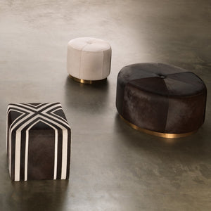 Jamie Young Co. Thackeray Round Pouf 20THAC-LGES