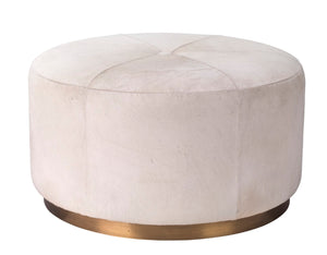Jamie Young Co. Thackeray Round Pouf 20THAC-LGWH