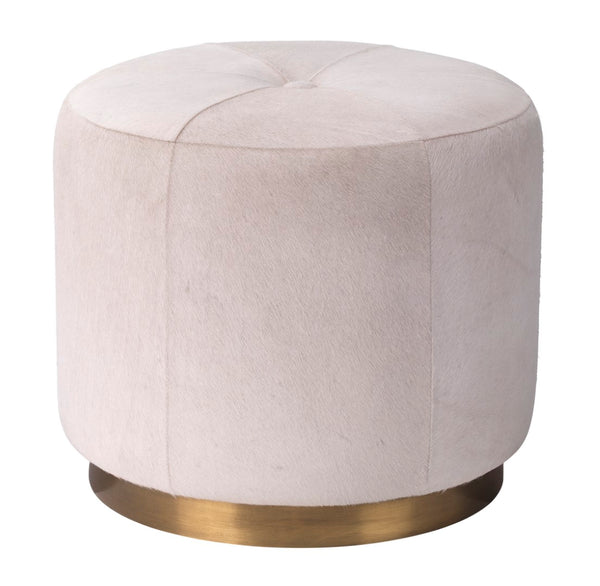 Jamie Young Co. Thackeray Round Pouf 20THAC-SMWH