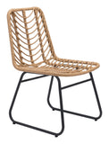 EE2975 Steel, Polyethylene Modern Commercial Grade Dining Chair Set - Set of 2