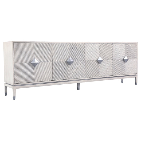 Yosemite Home Decor Blanco Accra Large Cabinet 210034-YHD