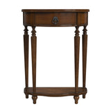 Butler Specialty Ashby Demilune Console Table with Storage XRT Antique Cherry Poplar wood Solids, Wood Products, Cherry Veneers 2101011-BUTLER