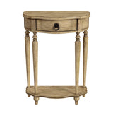 Butler Specialty Ashby Demilune Console Table with Storage XRT Antique Beige Poplar wood Solids, Wood Products, Veneers 2101424-BUTLER