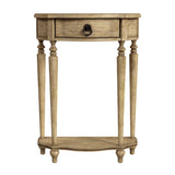 Butler Specialty Ashby Demilune Console Table with Storage XRT Antique Beige Poplar wood Solids, Wood Products, Veneers 2101424-BUTLER