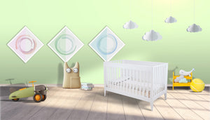 Botticelli Convertible Crib - Charming Italian Nursery Centerpiece with Adjustable Mattress Support