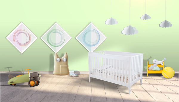 Botticelli Convertible Crib - Charming Italian Nursery Centerpiece with Adjustable Mattress Support