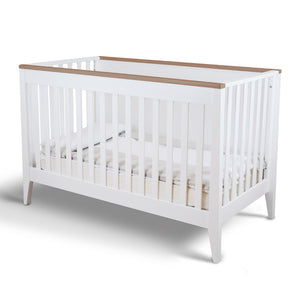 Pali Botticelli Convertible Crib White/Walnut Hard Beech 21104-WW