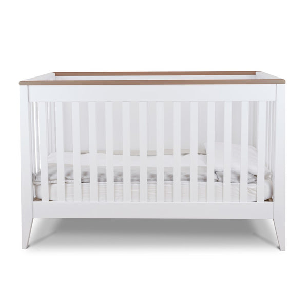 Pali Botticelli Convertible Crib White/Walnut Hard Beech 21104-WW