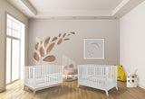 Pali Donatello Classico Crib White/Natural Hard Beech 21105-WN