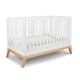 Pali Donatello Classico Crib White/Natural Hard Beech 21105-WN