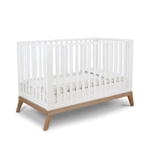 Pali Donatello Classico Crib White/Walnut Hard Beech 21105-WW