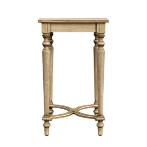 Butler Specialty Tyler Solid Wood Inlay Accent Table XRT Antique Beige Rubberwood solids, MDF, Cherry, maple and walnut Veneers 2116424-BUTLER