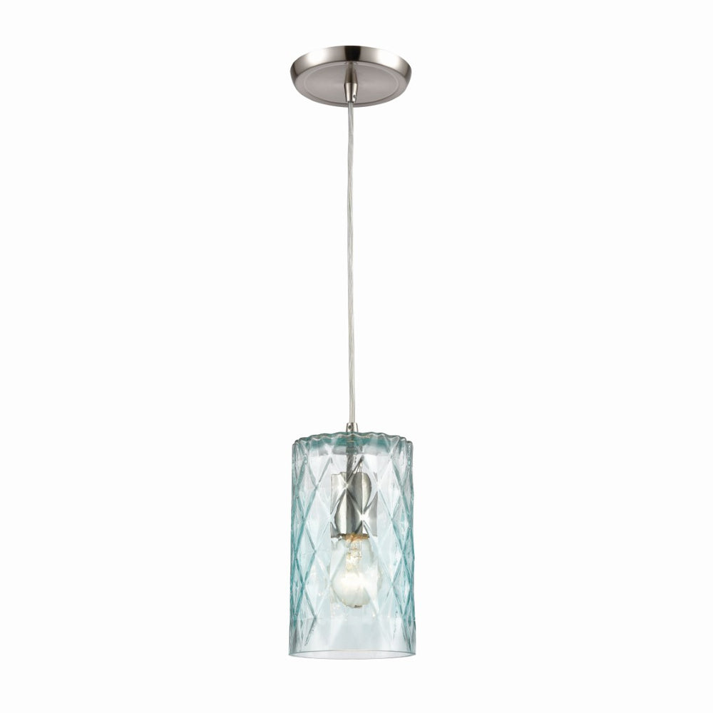 Diamond Pleat Configurable Multi Pendant - Satin Nickel