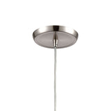 Diamond Pleat Configurable Multi Pendant - Satin Nickel