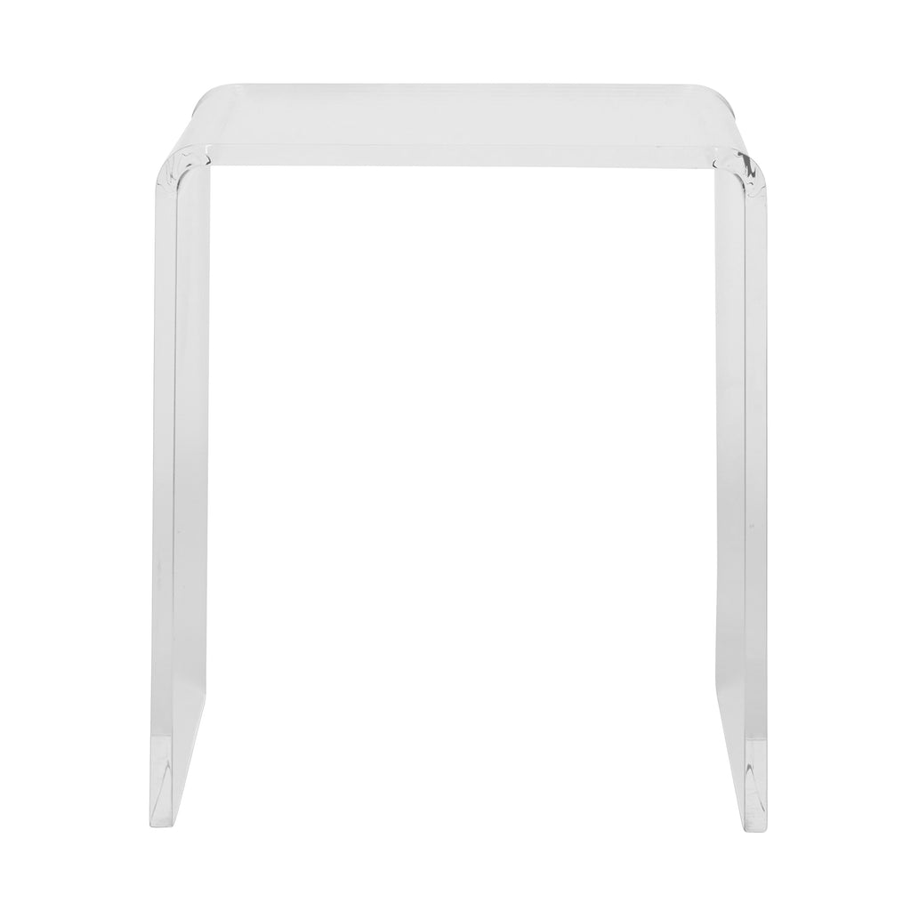 Veobreen 16-inch Side Table in Clear Acyrlic